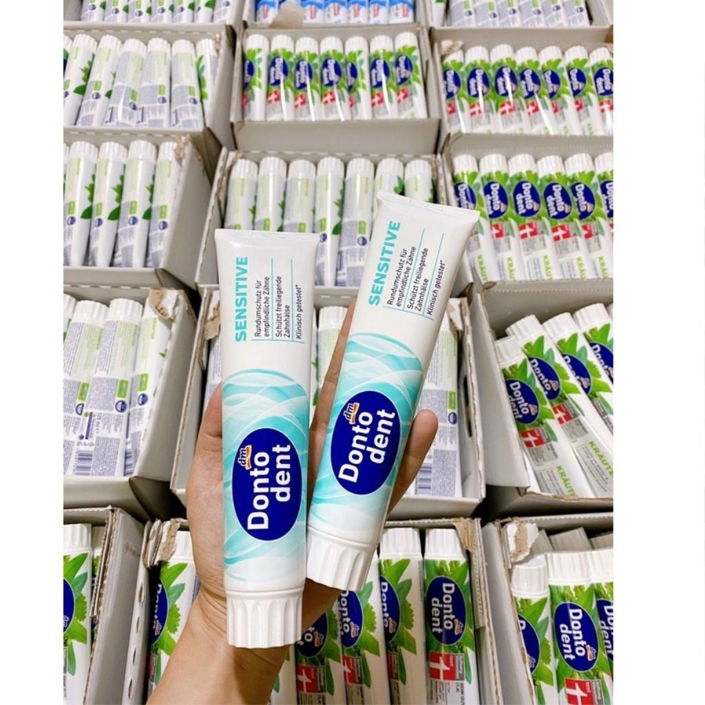 Kem Đánh Răng Dontodent SensitiveCho Răng Nhạy Cảm  125ml- Hàng Chuẩn Đức