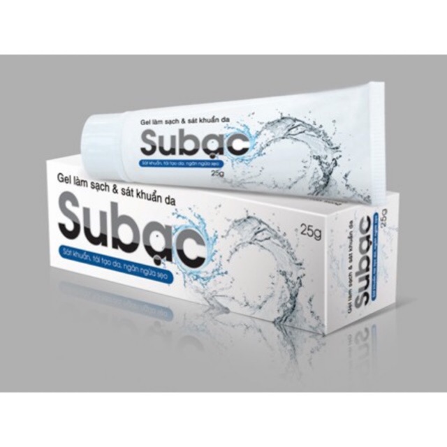 Gel Subạc subac sát khuẩn, tái tạo da, ngăn ngừa sẹo tupe 25g