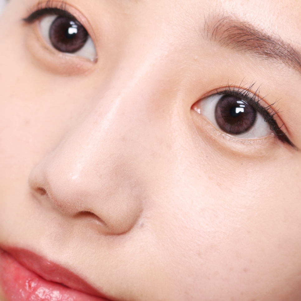 Kính Áp Tròng cận màu hồng Black Pink SHINE VIOLET, Lens độ cận viền xám giãn tròng, dùng 6 tháng LUXURY CONTACT LENS