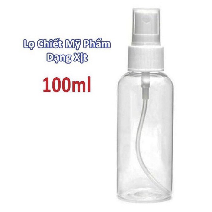 Chai Chiết Xịt Phun Sương, Lọ Xịt Dung Dịch, Chiết Mỹ Phẩm, Chiết Nước Hoa 100ml