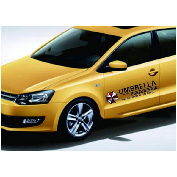 Tem dán cửa xe logo Umbrella phong cách doanh nhân.(02 bên cửa xe)