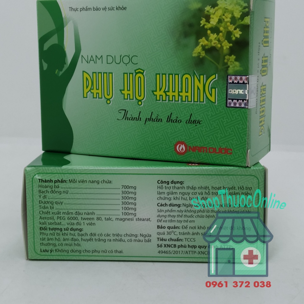 PHỤ HỘ KHANG - Không còn nỗi lo viêm ngứa hộp 30 viên