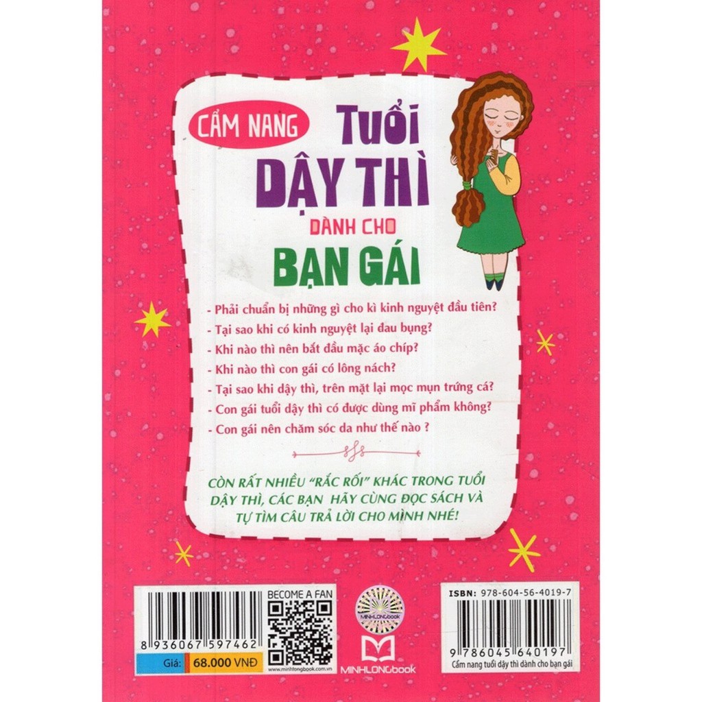 Sách - Cẩm Nang Tuổi Dậy Thì Dành Cho Bạn Gái | BigBuy360 - bigbuy360.vn