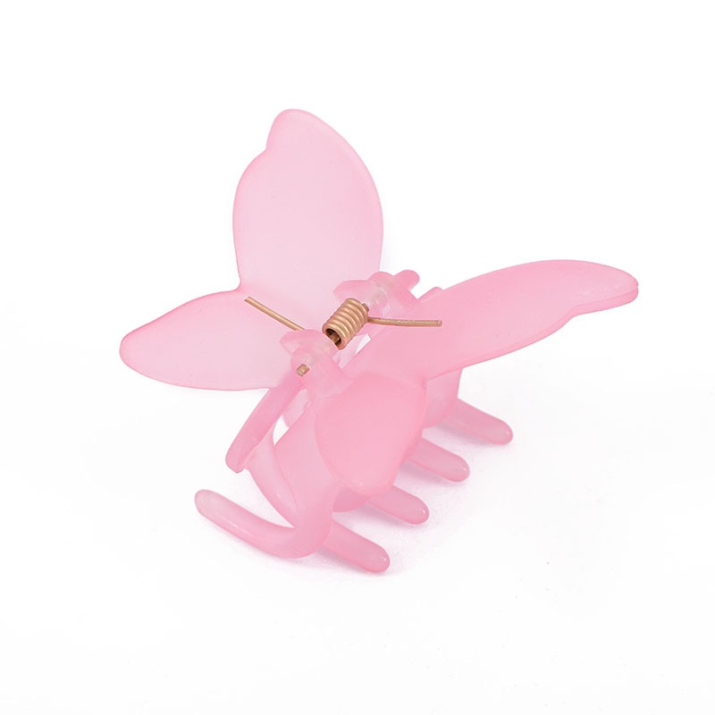 Kẹp tóc butterfly xinh màu thạch nhựa k