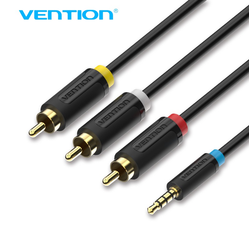 Dây cáp chuyển đổi âm thanh từ 2.5mm sang 3RCA đa năng tiện dụng cho máy tính