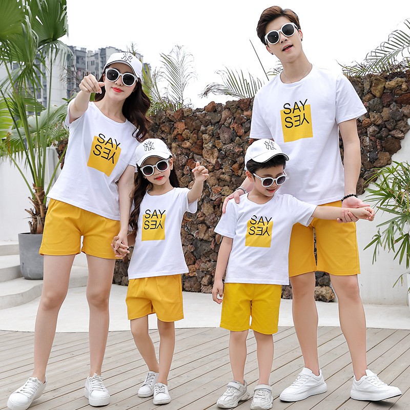 Bộ đồ đi biển gia đình Summer Cao cấp mã GD09 Bin Action