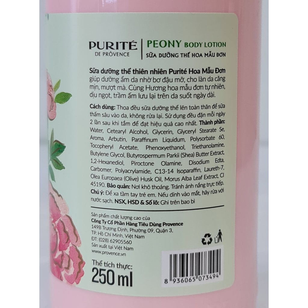 Sữa Dưỡng Thể PURITE PROVENCE 250ml