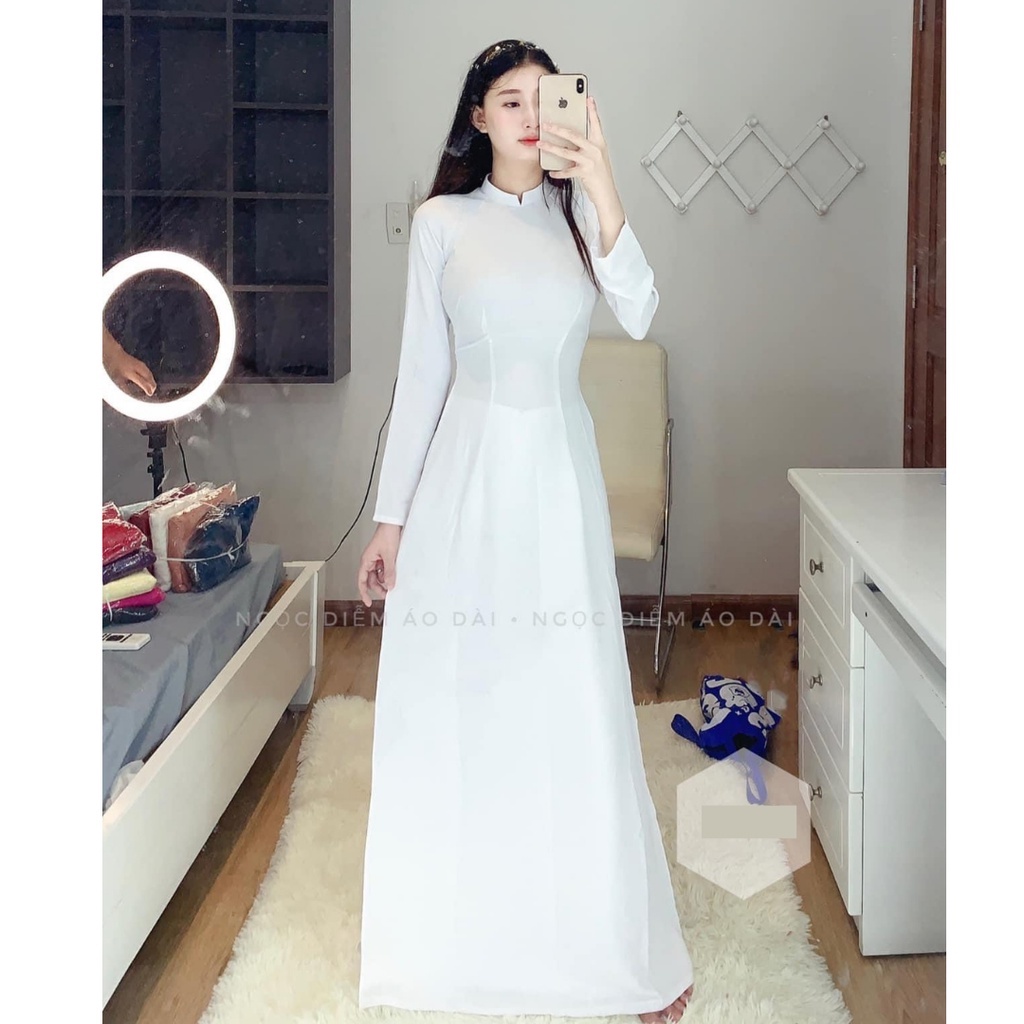 Áo Dài học sinh 2 tà và  4 tà, Áo Dài Truyền Thống May Sẵn