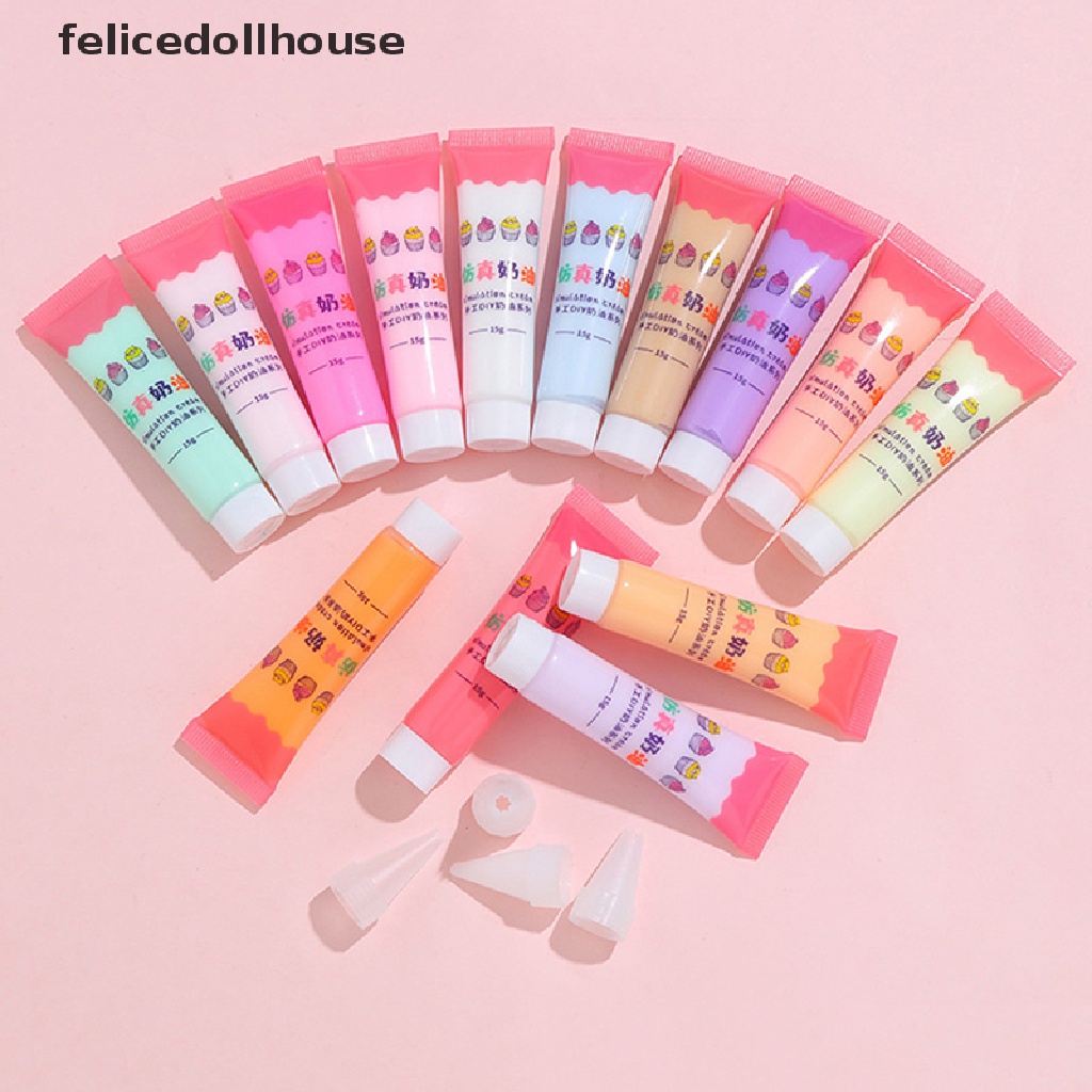 Keo Dán Trang Trí Ốp Điện Thoại / Đồ Thủ Công Bằng Nhựa Resin Giả Đất Sét 15ml DIY