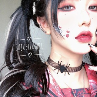 Vòng cổ choker đan lưới hình mạng nhện 🕸