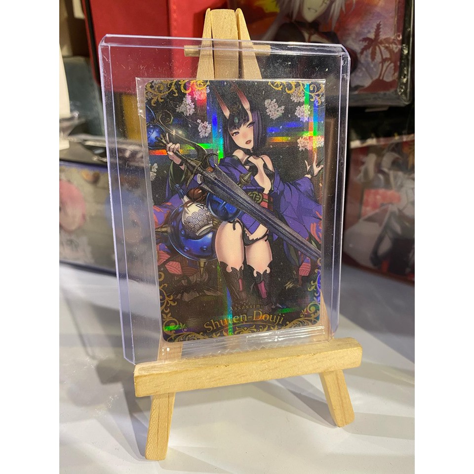 Thẻ bài bánh xốp Fate Grand Order FGO Shuten Douji SR - Secret Rare - Tặng bọc bài nhựa bảo quản
