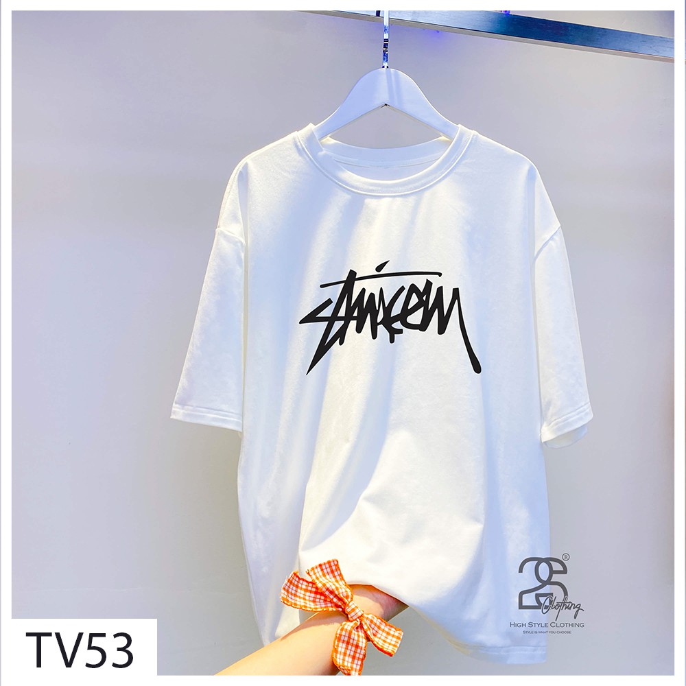 Áo Form Rộng 2s Clothing Unisex Nam Nữ Tay Lỡ Áo Phông StreetWear Cotton Oversize Giá Rẻ In Hình Chữ Nam Tính TV53 | BigBuy360 - bigbuy360.vn