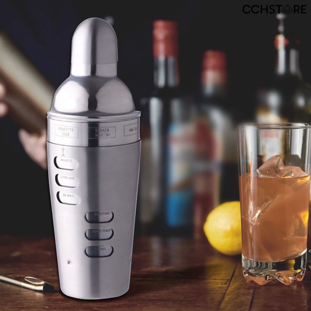 🅒🅒 700ml Cocktail Shaker Eco-friendly Stainless Steel Wall Cocktail for Bar