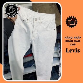 Quần jean nam levis 514 trắng ống suông đứng