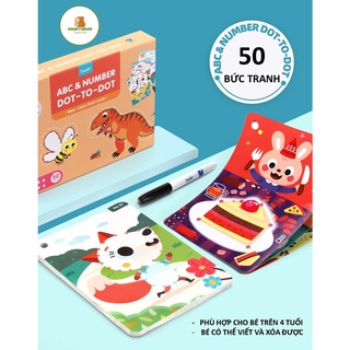 FLASHCARD DOT TO DOT (50 BỨC TRANH) - NỐI THEO THỨ TỰ BẢNG CHỮ CÁI HOẶC SỐ THỨ TỰ TẠO THÀNH BỨC TRANH CÓ NGHĨA