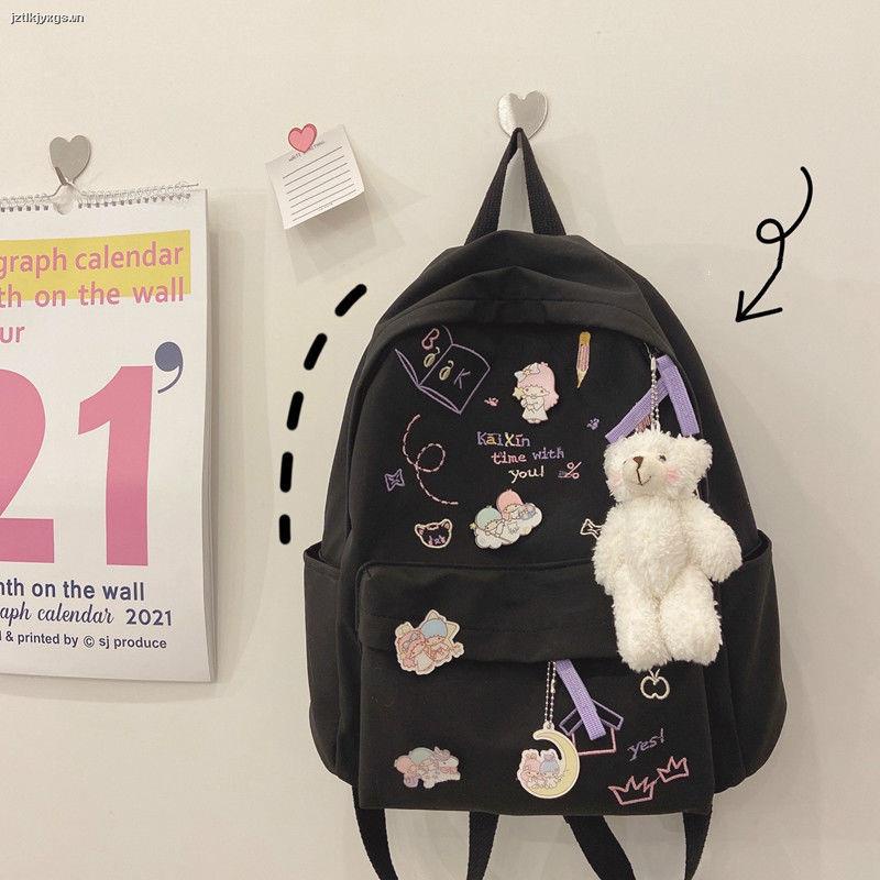 Ba Lô Đi Học Phong Cách Harajuku Hàn Quốc Dễ Thương Cho Nữ