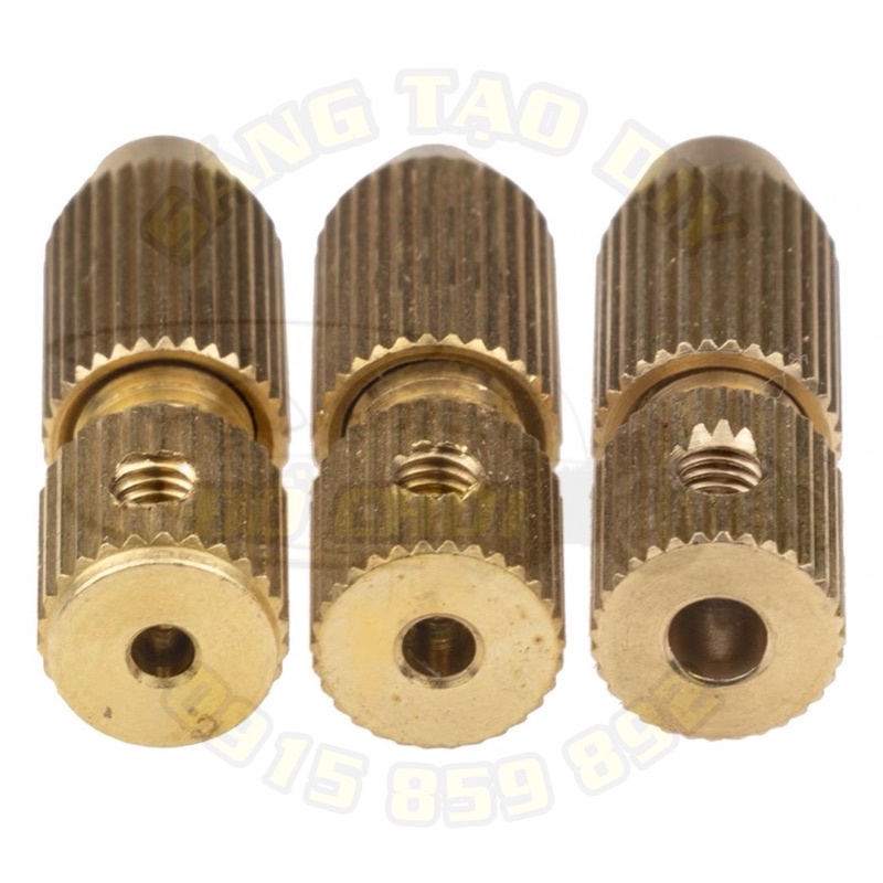 [Nhiều tùy chọn] Đầu kẹp mũi khoan mini 2mm - 2.3mm - 3.17mm dùng cho motor 180 - 380 - 550