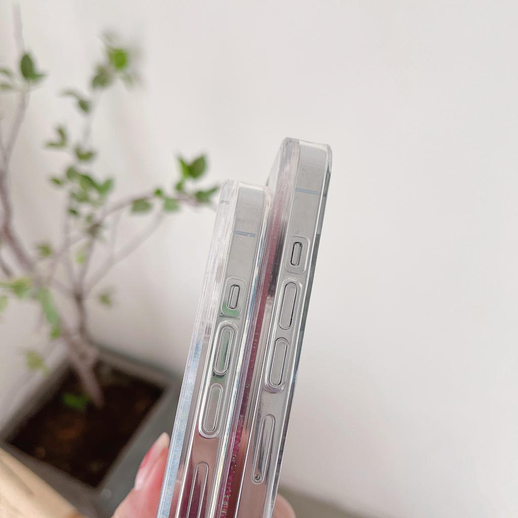 Ốp Lưng Kim Tuyến Nước Hình Mặt Trăng / Mặt Cười Cho IPhone 14Promax 13 12 11 7Plus X Xs Max XR 7 8