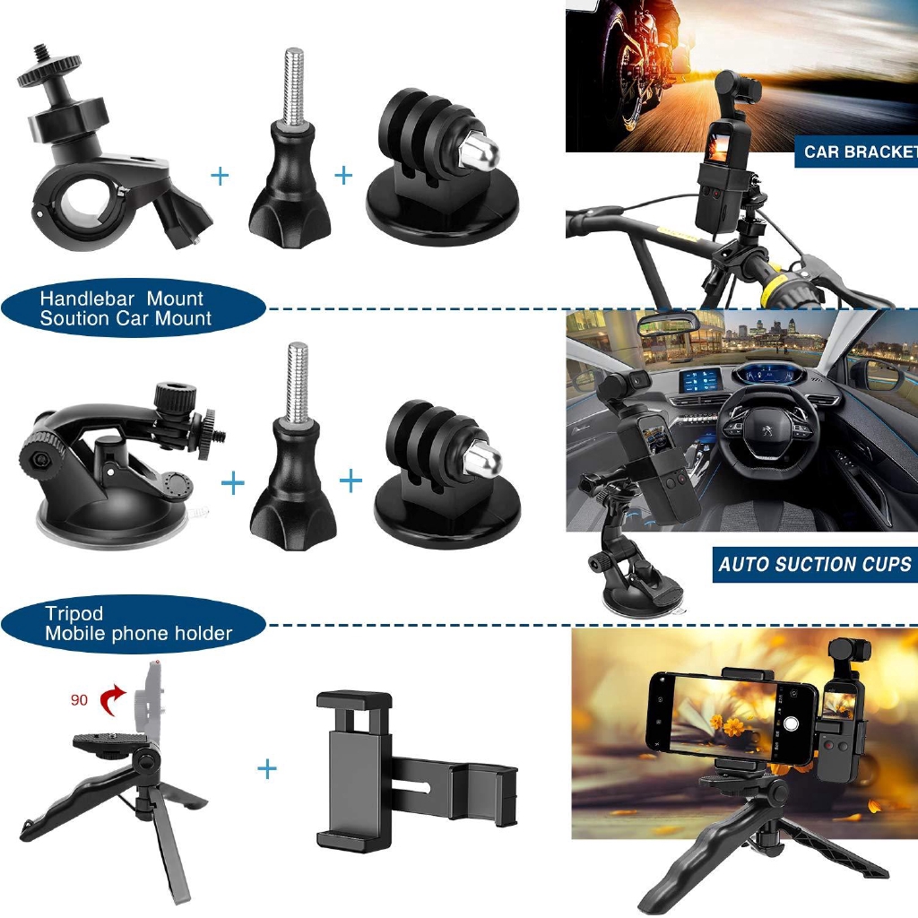 For OSMO POCKET 1Bộ phụ kiện chuyên dụng cho máy quay phim DJI OSMO Pocket