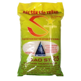 Gạo ngon nhất thế giới ST25 bao 5kg