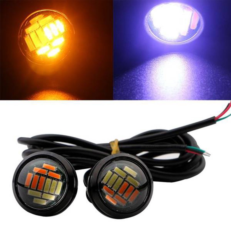 Set 4 Đèn Led 12v 23mm 4014 12 Bóng Led Dành Cho Ô Tô