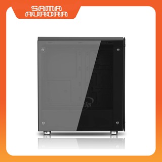 Vỏ Case máy tính SAMA AURORA BLACK (Tặng 3x12cm Red led 33 bóng + 01 bàn di chuột)
