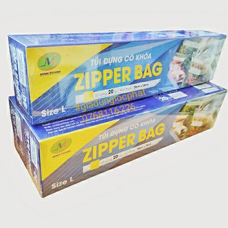 TÚI ĐỰNG THỰC PHẨM CÓ KHÓA ZIP SIZE 20*30