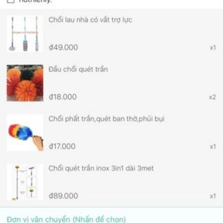 Combo chổi quét trần cho khách