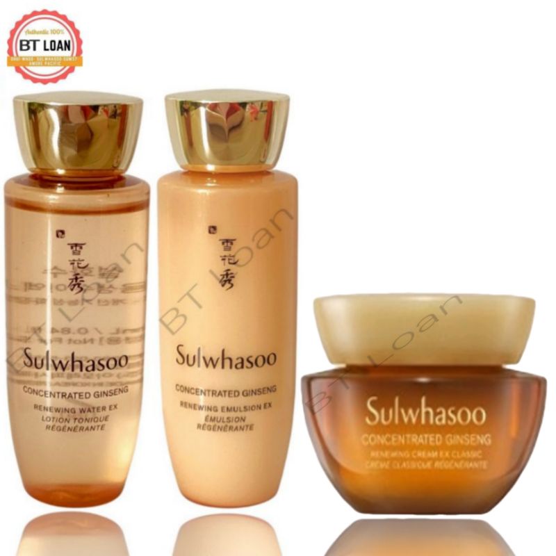 combo 3 món Nhân sâm cô đăc sulwhasoo giải quyết mọi vấn đề về da trẻ hóa làn da  Concentrated Ginseng