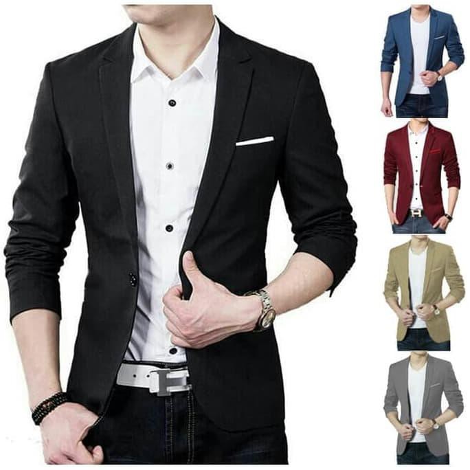 Hugo Áo Khoác Blazer Chất Liệu Cotton Co Giãn Thời Trang Cho Nam Đen