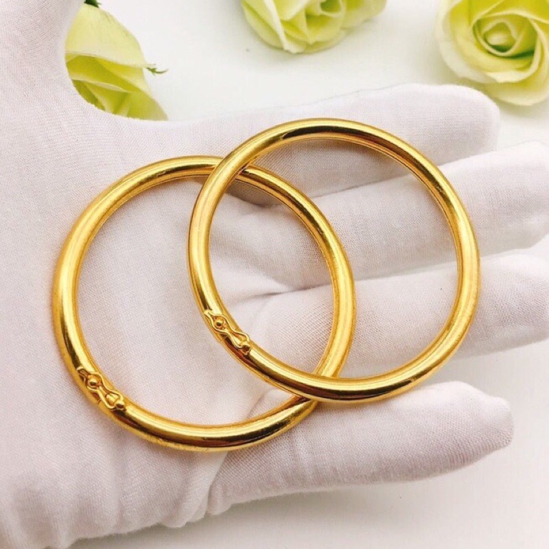 Vòng tay nữ khoá gài mạ vàng 24k lắc tay nữ 𝐊𝐚𝐦𝐢 V224k