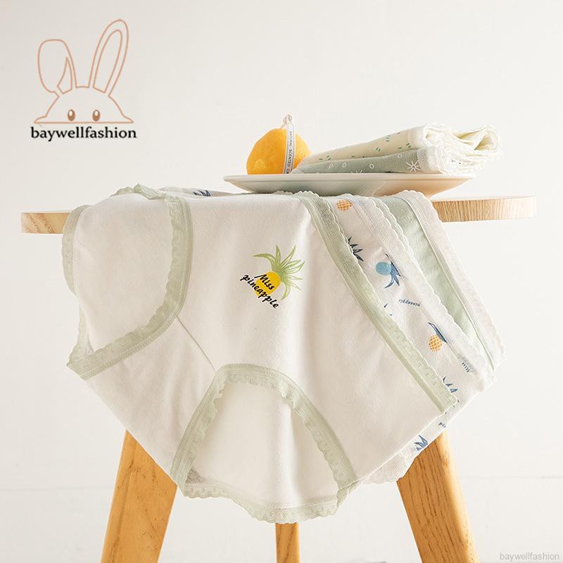 Quần Lót Cotton In Họa Tiết Trái Dứa Xinh Xắn Dành Cho Nữ | BigBuy360 - bigbuy360.vn
