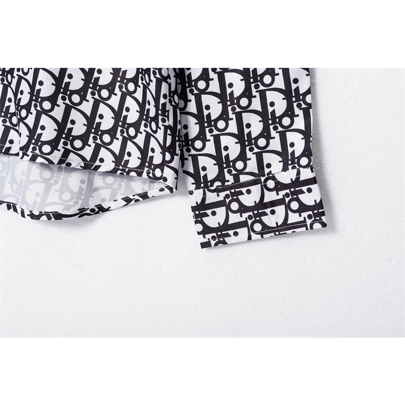 Áo Sơ Mi Tay Dài In Logo DIOR Thời Trang Mùa Thu Chất Lượng Cao Cho Nam