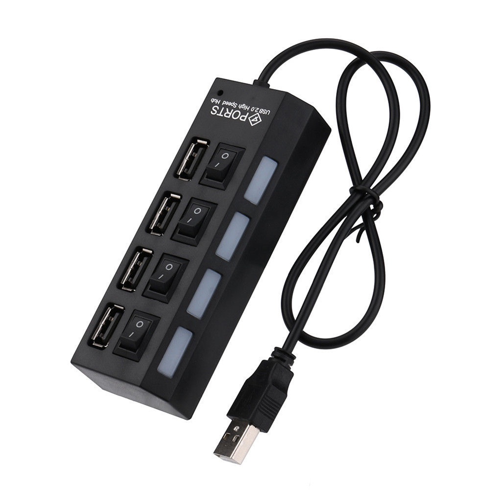 Hub chuyển đổi 4 cổng USB 2.0 tốc độ cao cho máy tính laptop