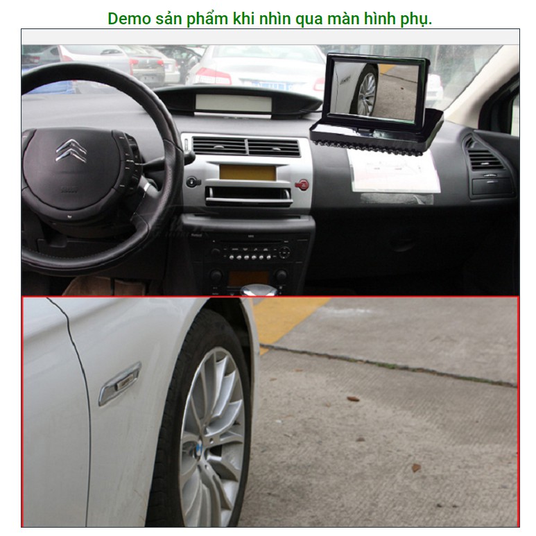 Camera cặp lề camera sườn gắn gương ô tô