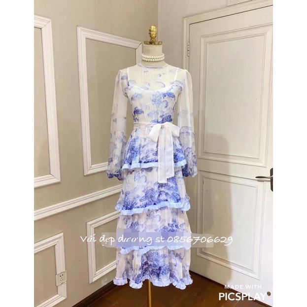 Vải tơ nhũ hoa lavender tím