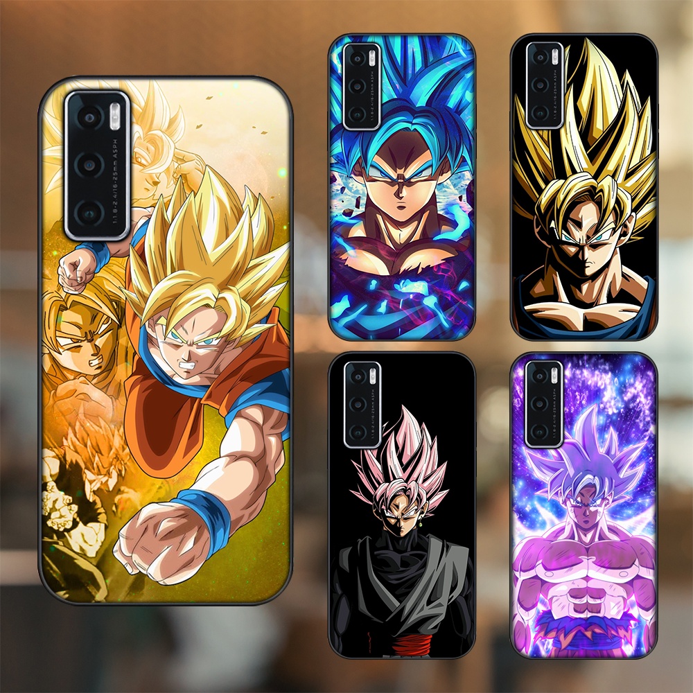 Ốp lưng Vivo V20 SE viền đen in hình Goku Dragon Ball
