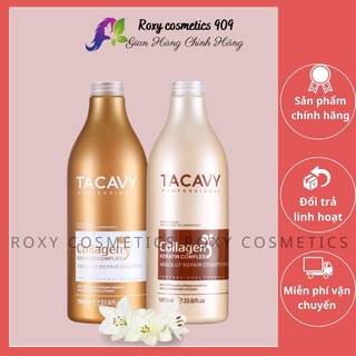  Dầu gội Tacavy dầu gội phục hồi tóc hư tổn đánh bay gàu và chống gãy rụng tóc 1000ml   Chính hãng  - Roxy Cosmetic 909 