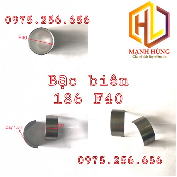Bạc Biên 186=188 ắc 40 phi 43 phụ tùng máy cày phụ tùng máy nông nghiệp phụ tùng Hùng Lỳ