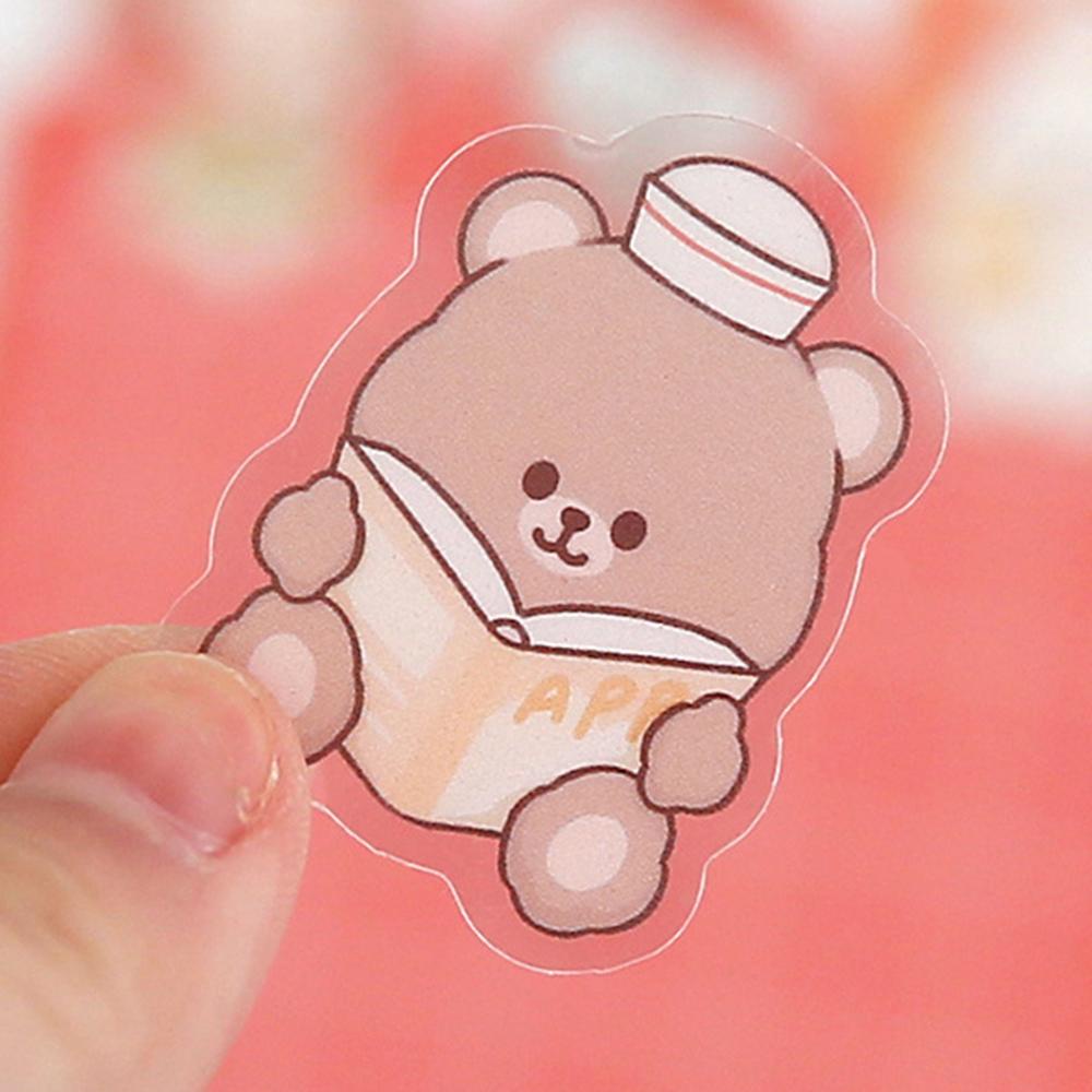 Set 40 Nhãn Dán PVC Chống Nước Hình Cô Gái Hoạt Hình Trang Trí Sổ Tay DIY