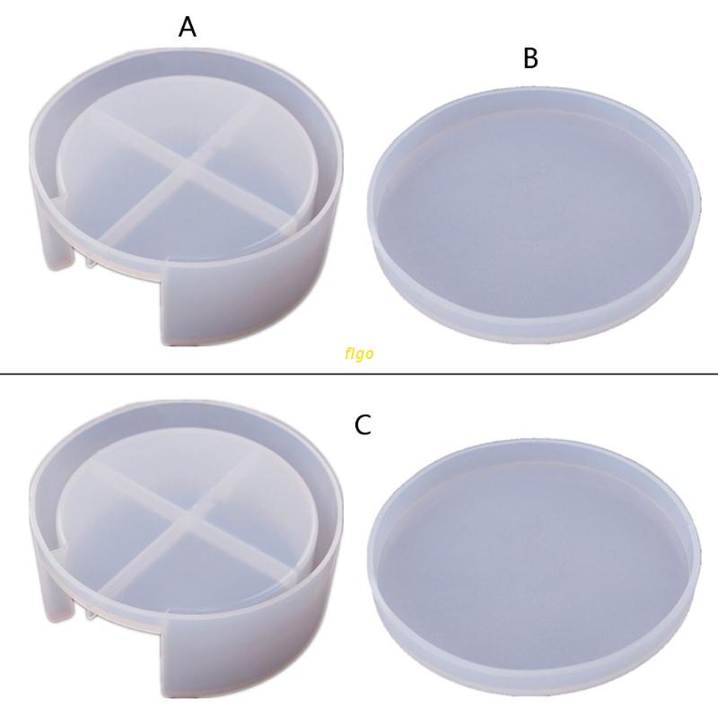 Giá đỡ trưng bày đế lót ly 4 ô bằng nhựa resin