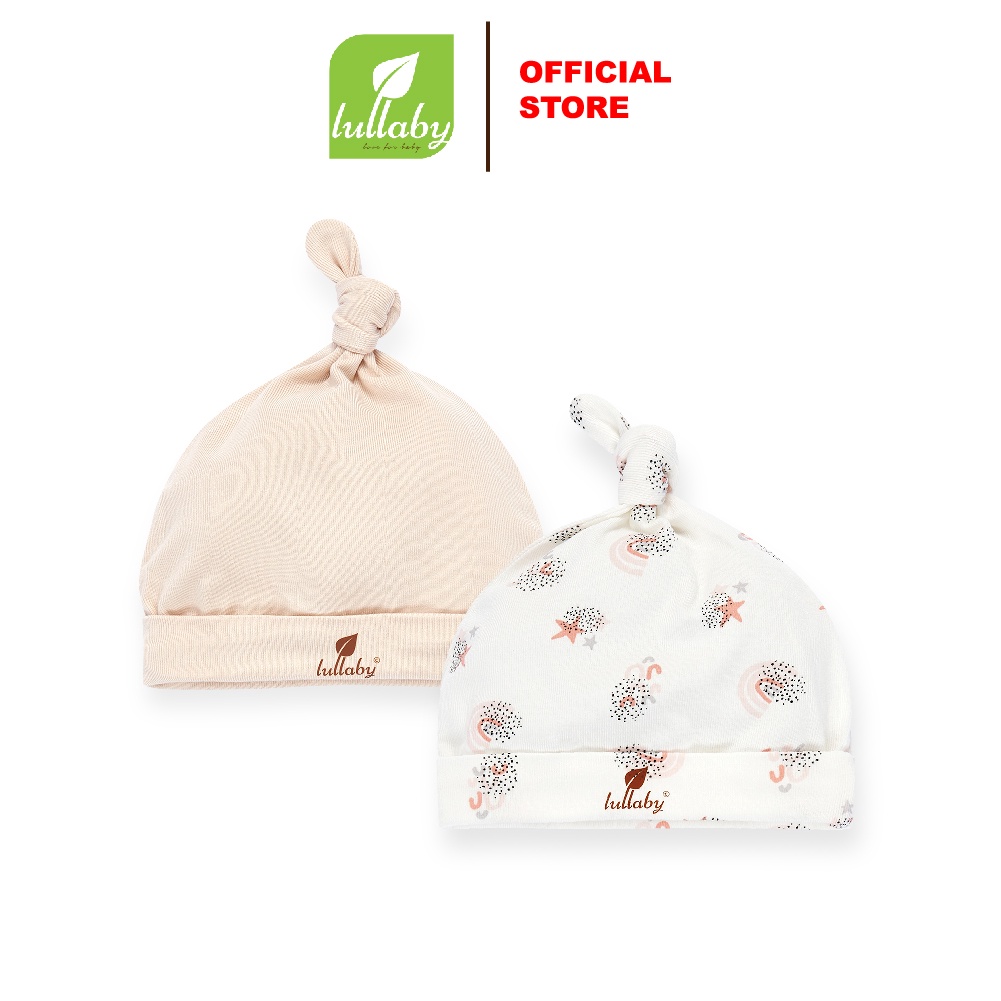 Lullaby - Set mũ thắt nút 2 chiếc NH434M - Size sơ sinh 3M