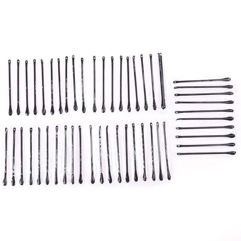 Túi 50 cái tăm bông hai đầu dùng 1 lần dùng để nặn mụn đầu đen/ ráy tai màu đen tiện dụng