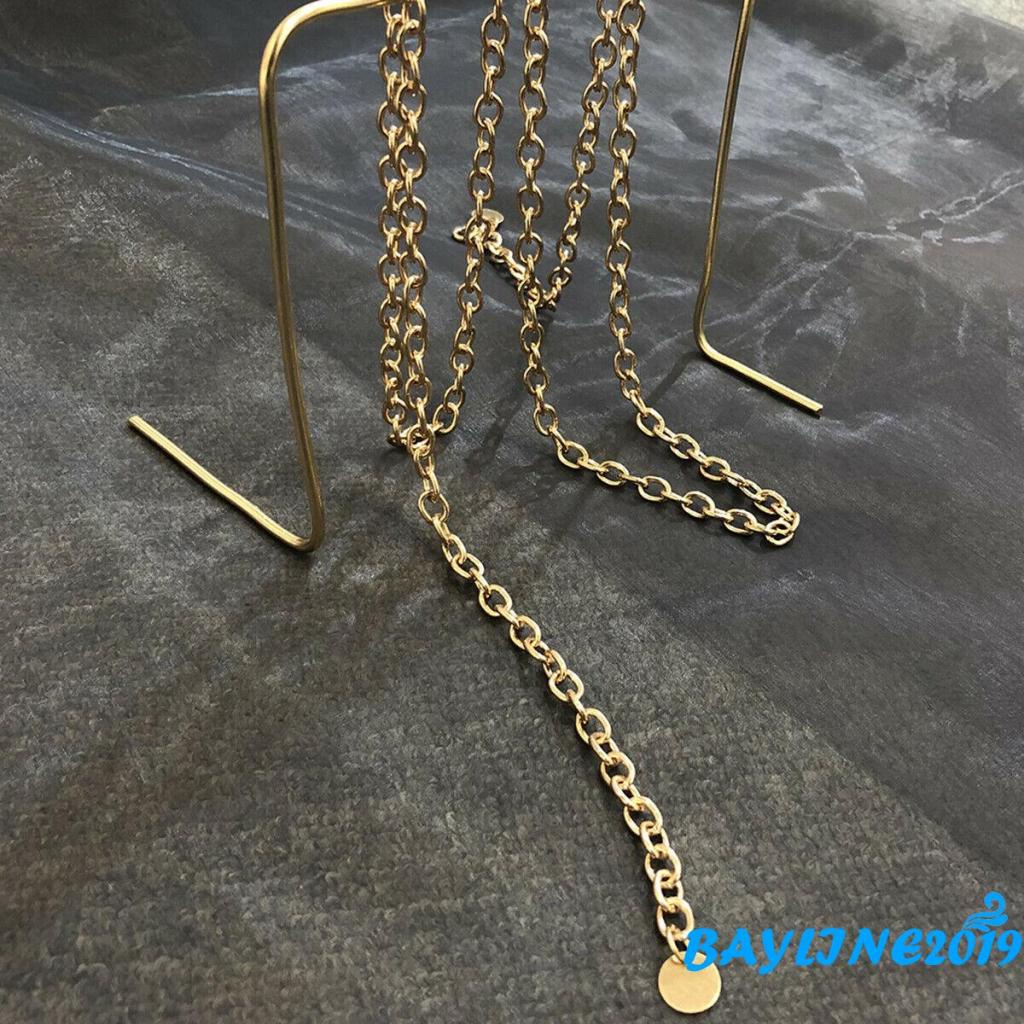 Thắt lưng dây xích kim loại mạ vàng thời trang thích hợp cho nữ