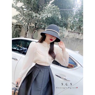 Áo sơ mi cổ bèo