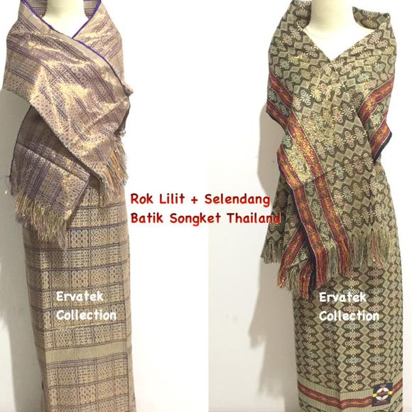 Váy Batik LILIT SONGKET Thái Lan + Kỳ Nghỉ Kebaya Subordinates Cho Nữ