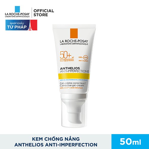 Kem chống nắng giúp bảo vệ da dành cho da bóng dầu, dễ nổi mụn La Roche-Posay Anthelios Anti-Imperfection 50ml | BigBuy360 - bigbuy360.vn