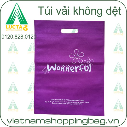 Túi vải không dệt giá rẻ cho shop thời trang vietnamshoppingbag.vn