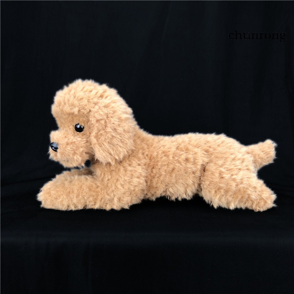 CR+Realistic Poodle Dog Puppy Animal Soft Stuffed Doll Sofa Couch Decor Kids Toy