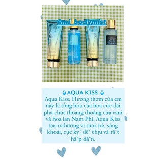 Cặp xịt thơm -Dưỡng da Aqua Kiss